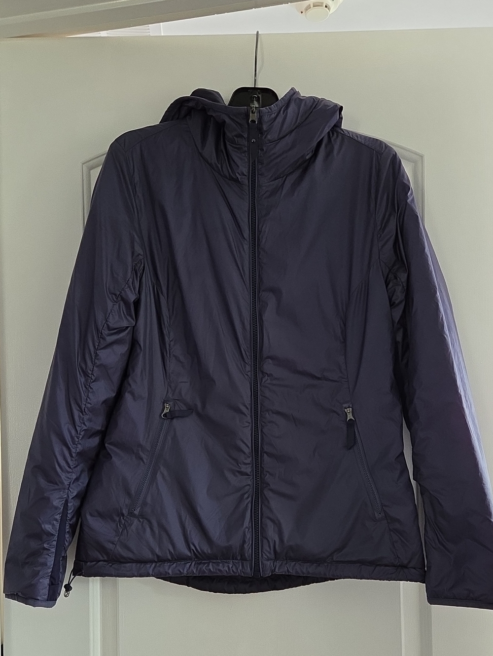 Lululemon Layer Up Reversible Hooded Navy Blue Puffer Jacket Size 10